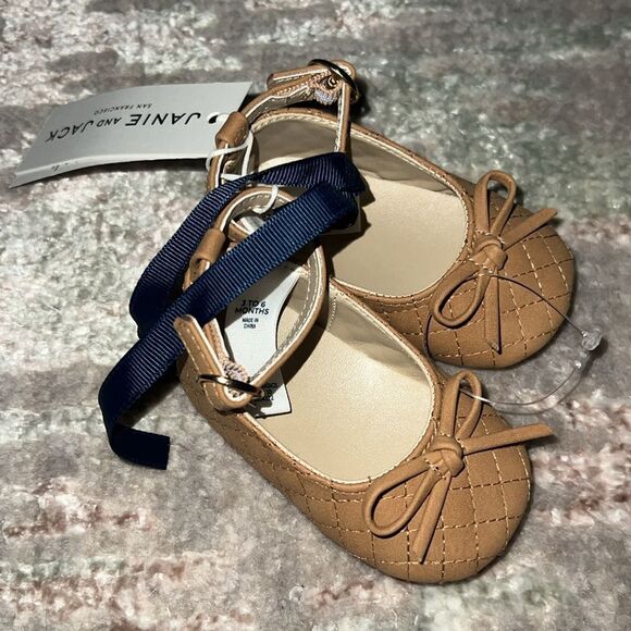 NWT JANIE & JACK BABY SHOES 3/6M - Picture 5 of 11